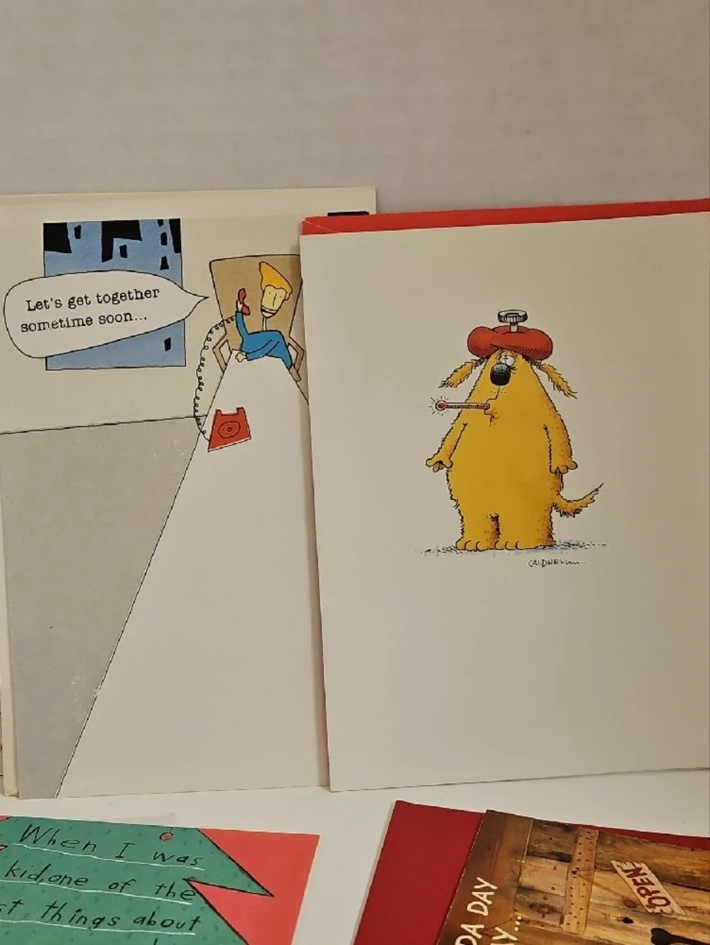 Lot of 10 Vintage Greeting Cards With Envelopes Unused